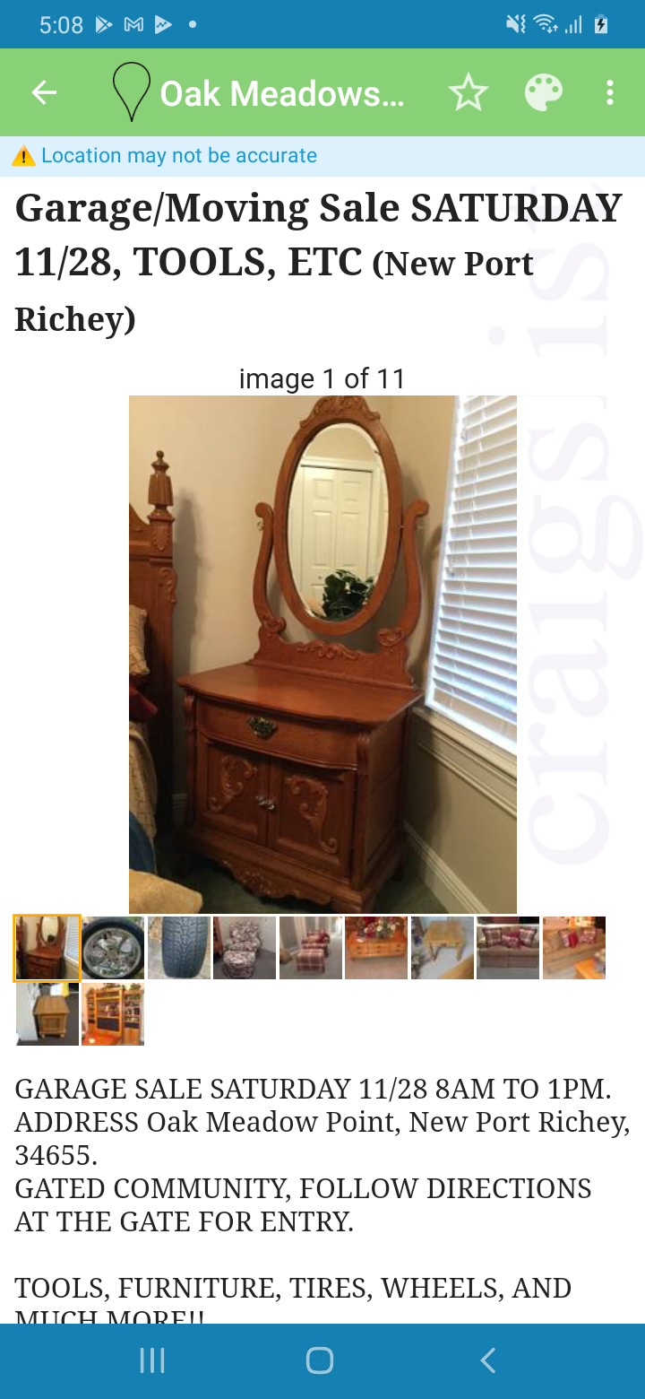 New Android Features Yard Sale Treasure Map