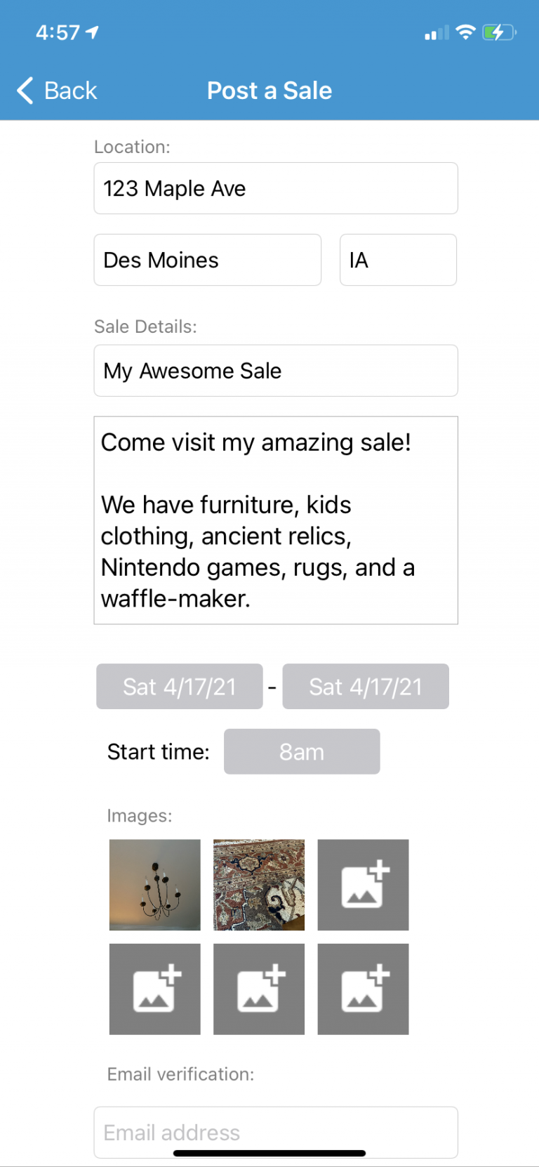 List Your Sale Advertise for FREE Yard Sale Treasure Map