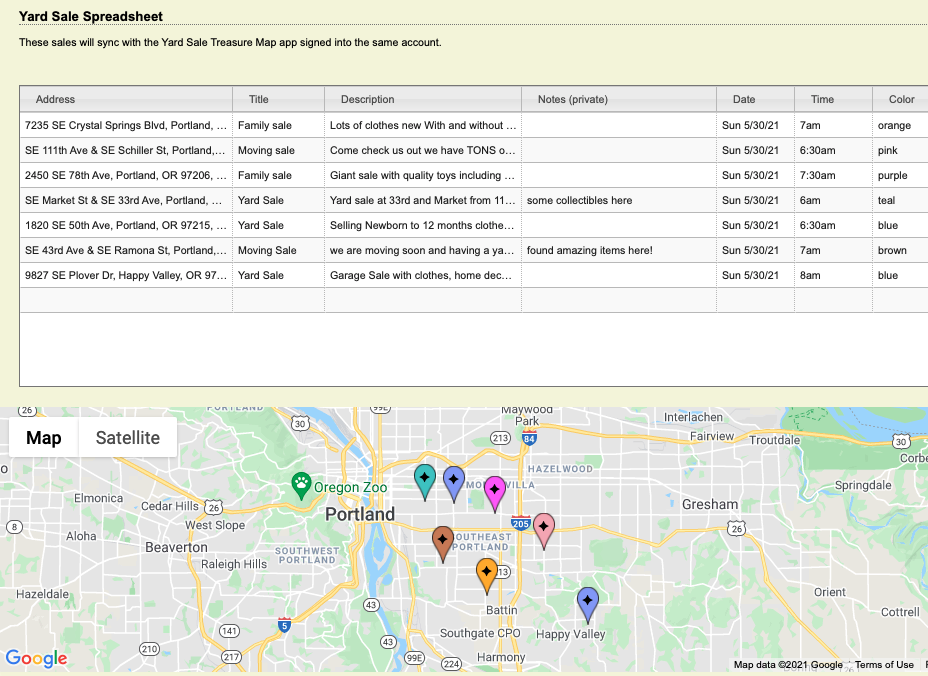 Morris Garage Sales, Yard Sales & Estate Sales by Map