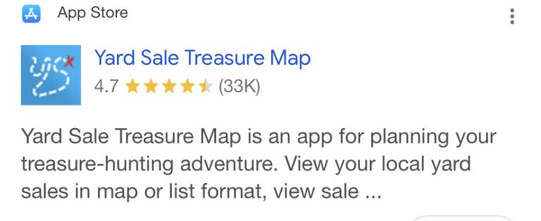 Yard Sale Treasure Map